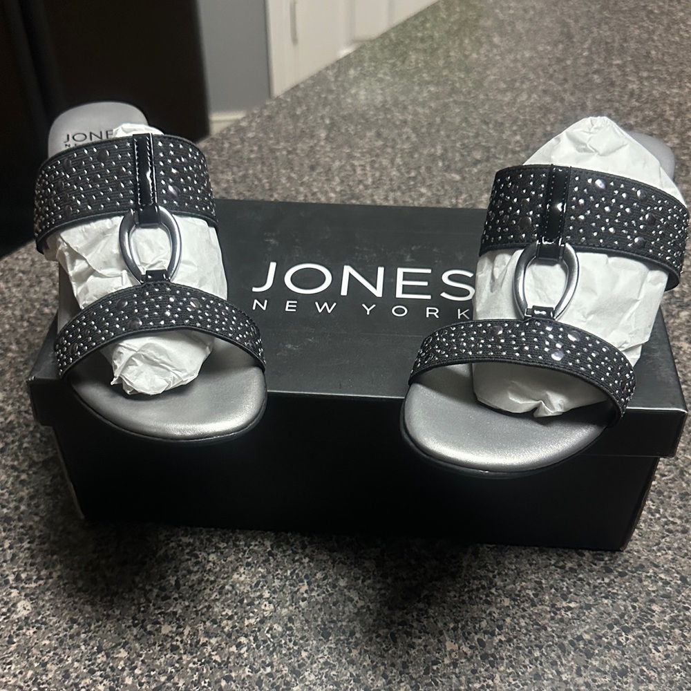Jones New York Black Sandals